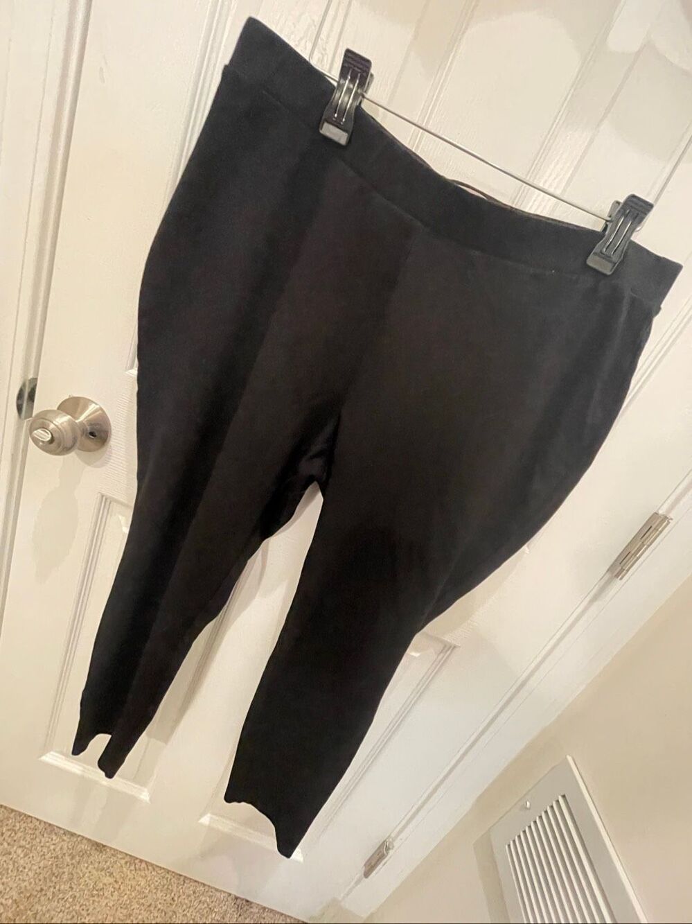 Philosophy Woman 2X Black Pull-On Stretch Slim Leg Pants Plus Size